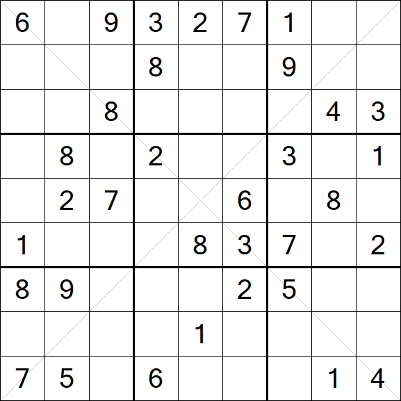 Sudoku X - Médio
