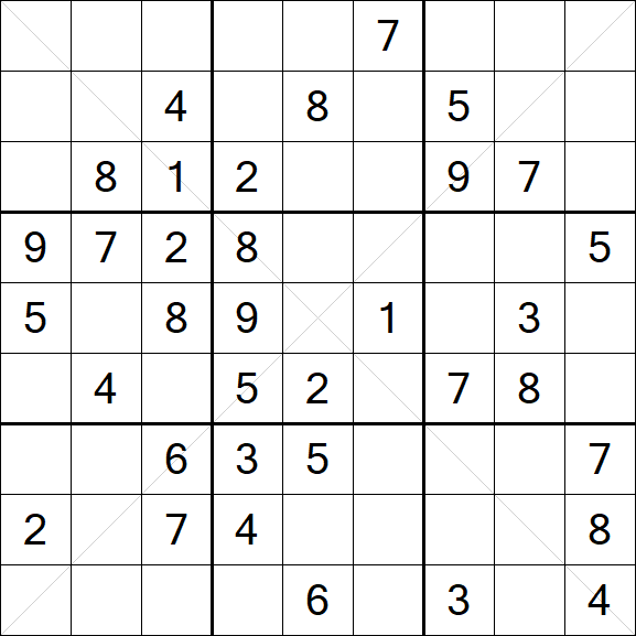 Sudoku X - Médio
