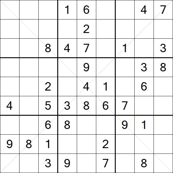 Sudoku X - Médio