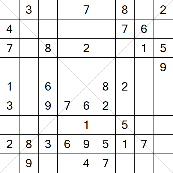 Sudoku X - Medio