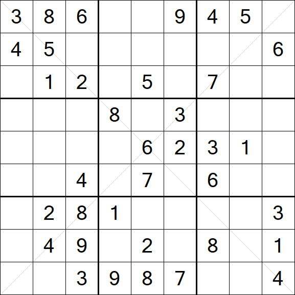 Sudoku X - Medio