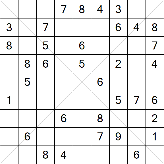 Sudoku X - Medio