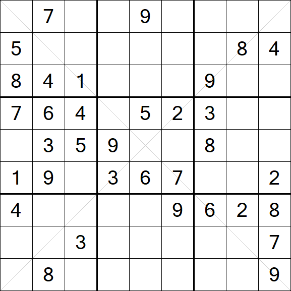 Sudoku X - Medio