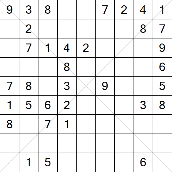 Sudoku X - Medio