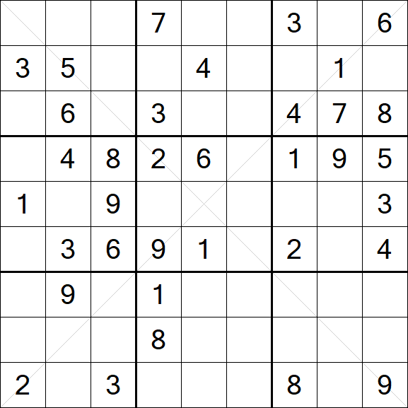 Sudoku X - Mittel