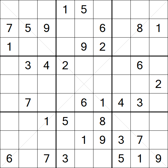 Sudoku X - Mittel