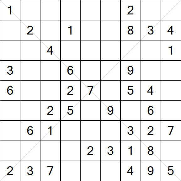 Sudoku X - Mittel