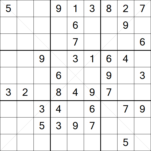 Sudoku X - Medio