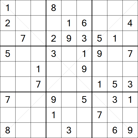 Sudoku X - Mittel