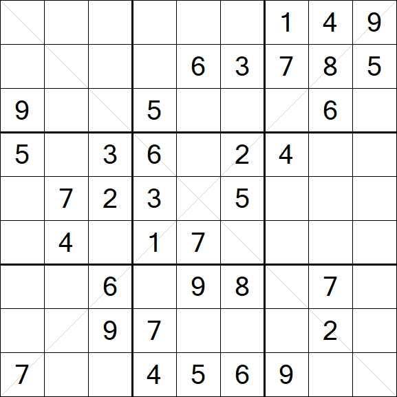 Sudoku X - Mittel