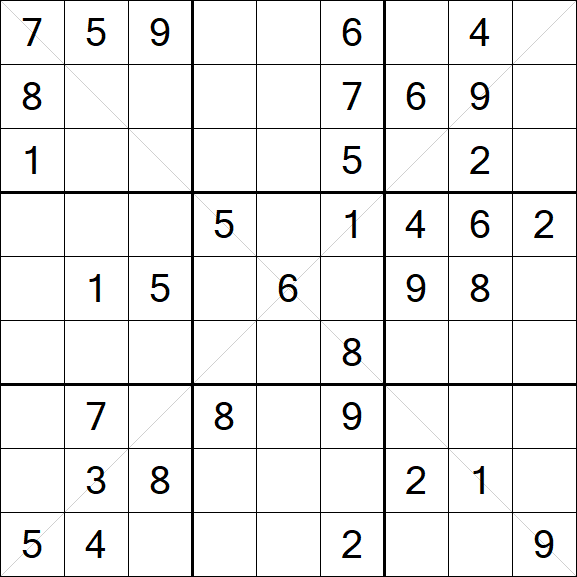 Sudoku X - Mittel