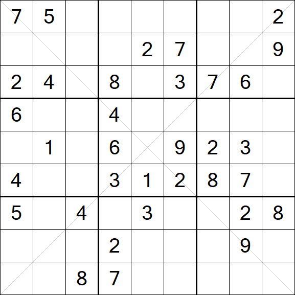 Sudoku X - Mittel