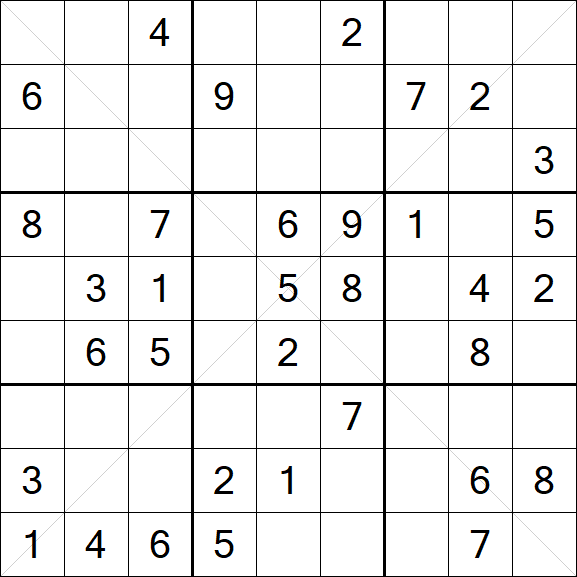 Sudoku X - Mittel