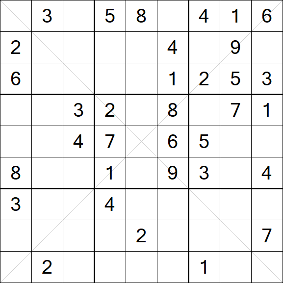 Sudoku X - Medium