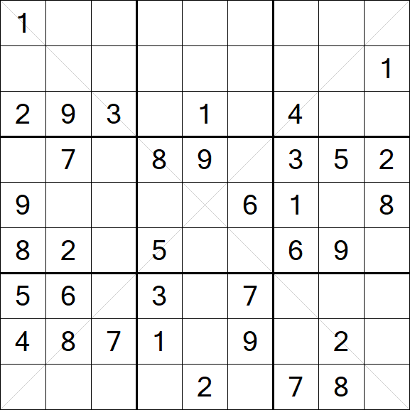 Sudoku X - Medium