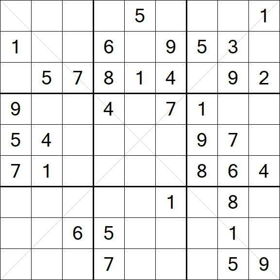 Sudoku X - Medio