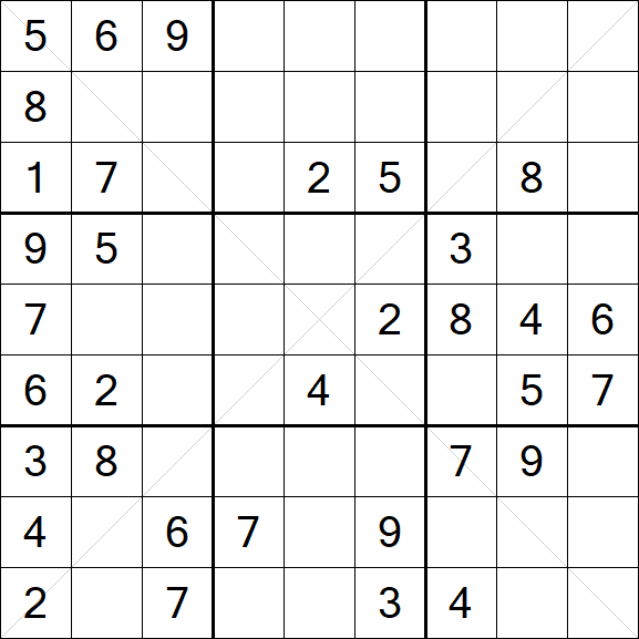 Sudoku X - Medio