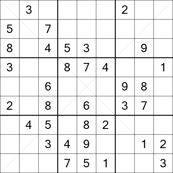 Sudoku X - Mittel