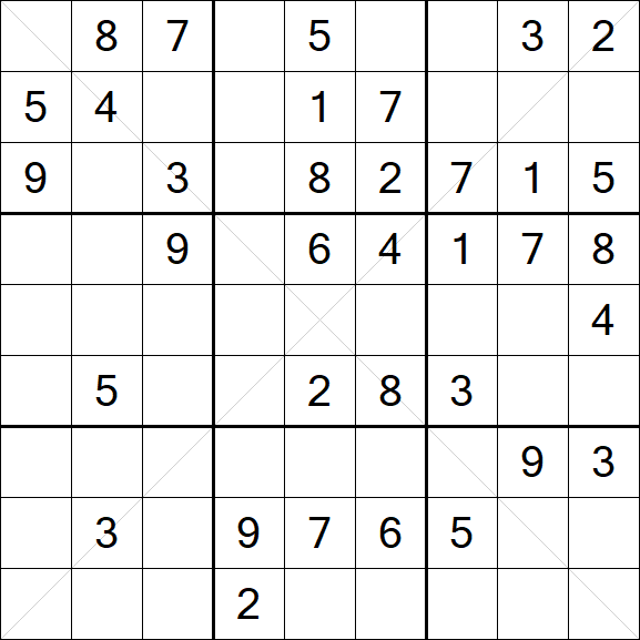 Sudoku X - Mittel