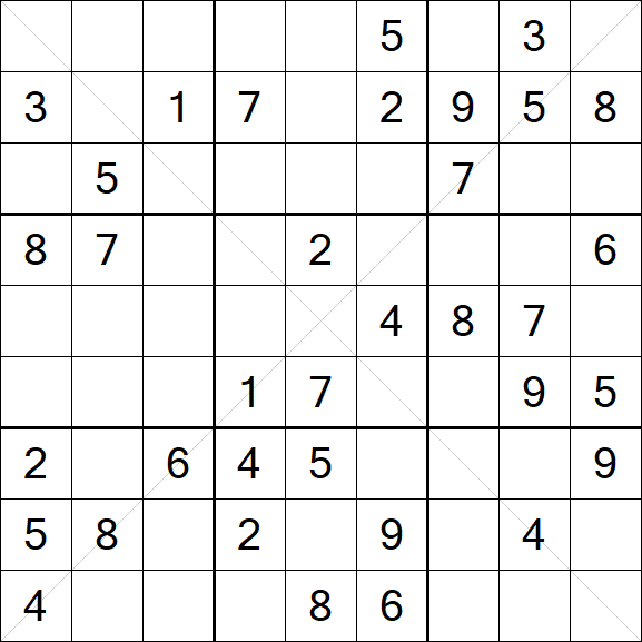 Sudoku X - Medio