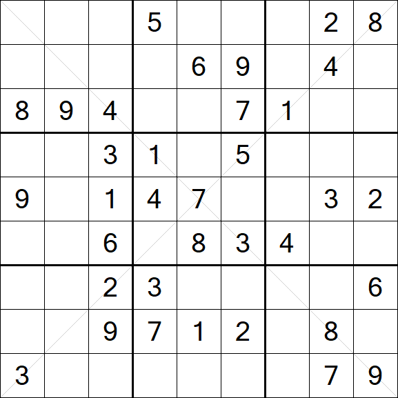 Sudoku X - Medio