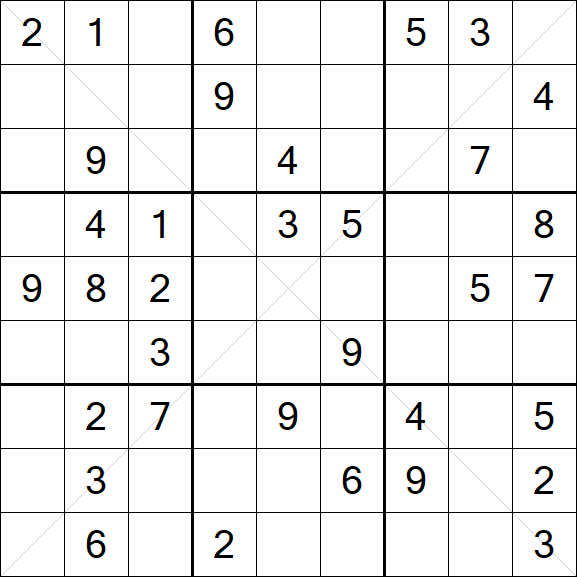 Sudoku X - Mittel