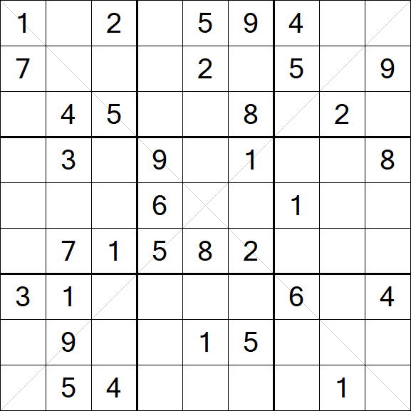 Sudoku X - Mittel
