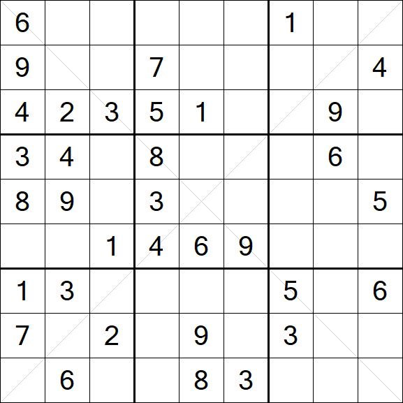 Sudoku X - Mittel