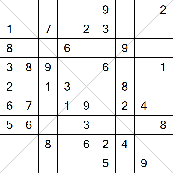 Sudoku X - Medium