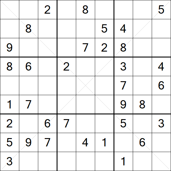 Sudoku X - Medio