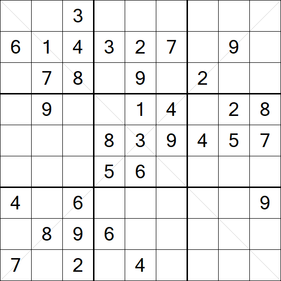 Sudoku X - Mittel