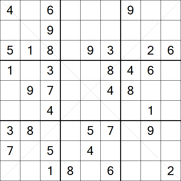 Sudoku X - Mittel