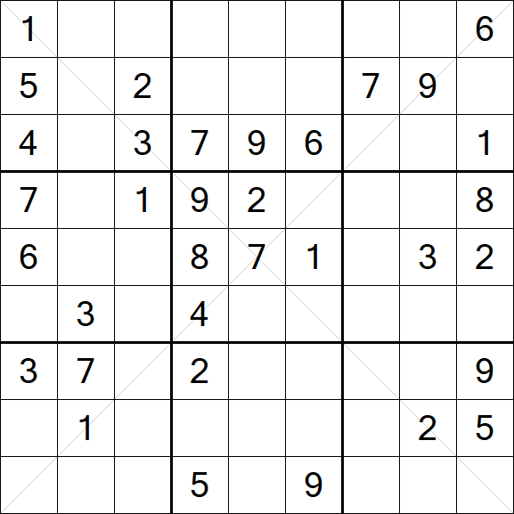 Sudoku X - Mittel