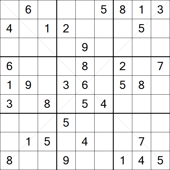 Sudoku X - Medium
