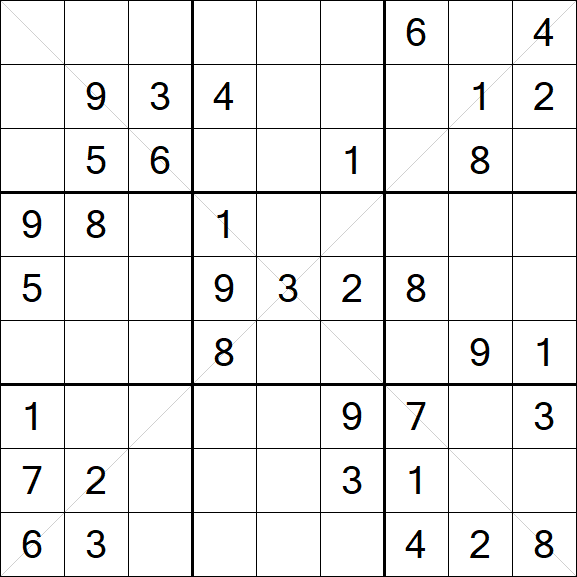 Sudoku X - Mittel