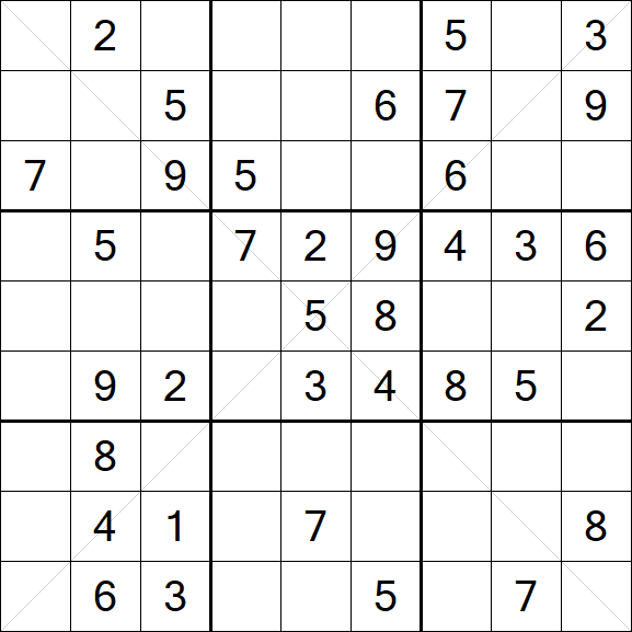Sudoku X - Mittel