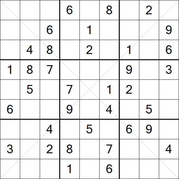 Sudoku X - Mittel