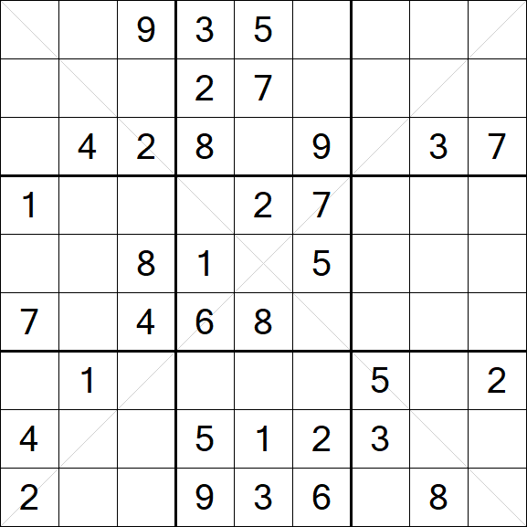 Sudoku X - Mittel