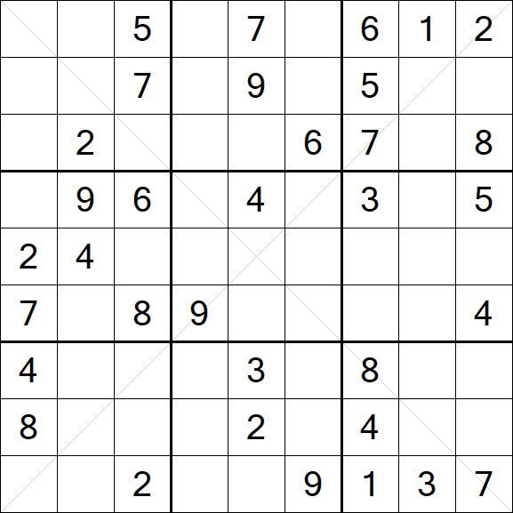 Sudoku X - Mittel