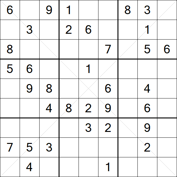 Sudoku X - Medio