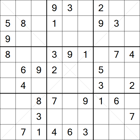 Sudoku X - Medium