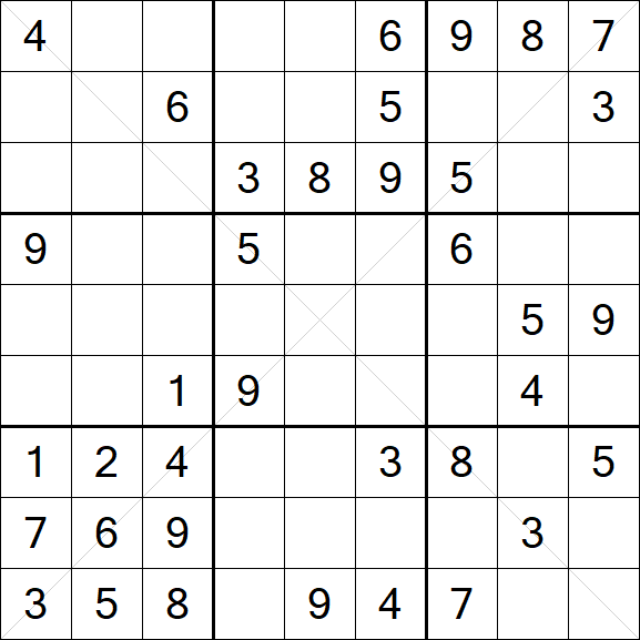 Sudoku X - Medium