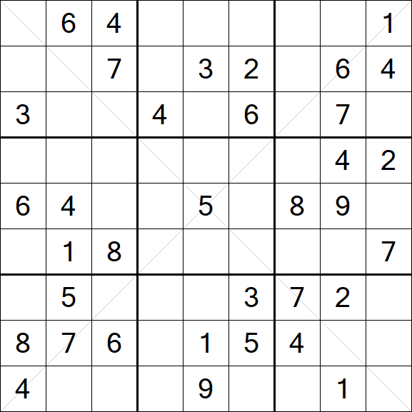 Sudoku X - Medio