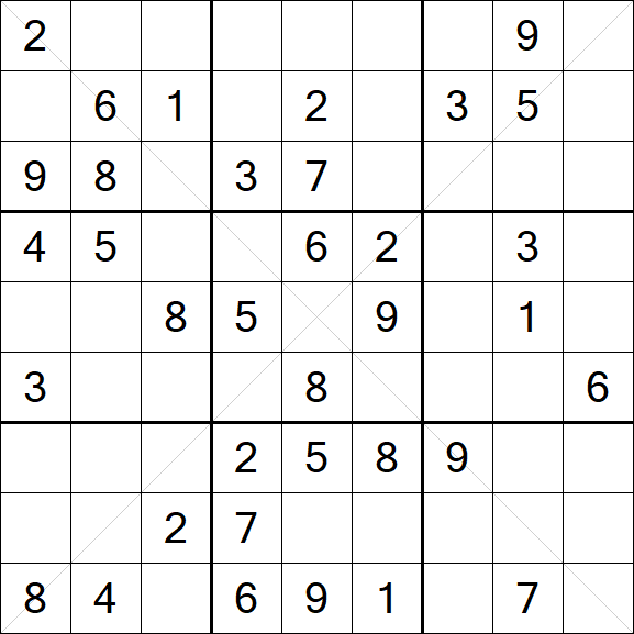 Sudoku X - Medium