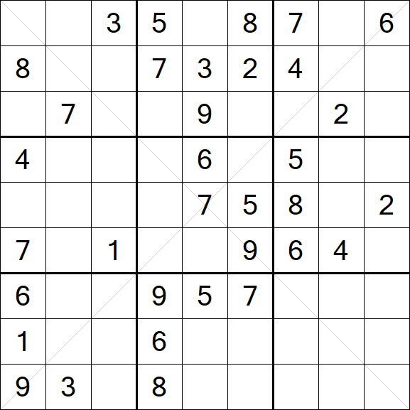 Sudoku X - Medium