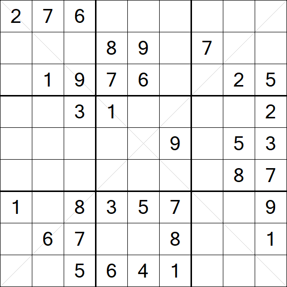 Sudoku X - Medium