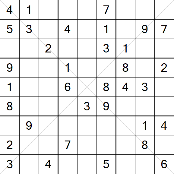 Sudoku X - Medium