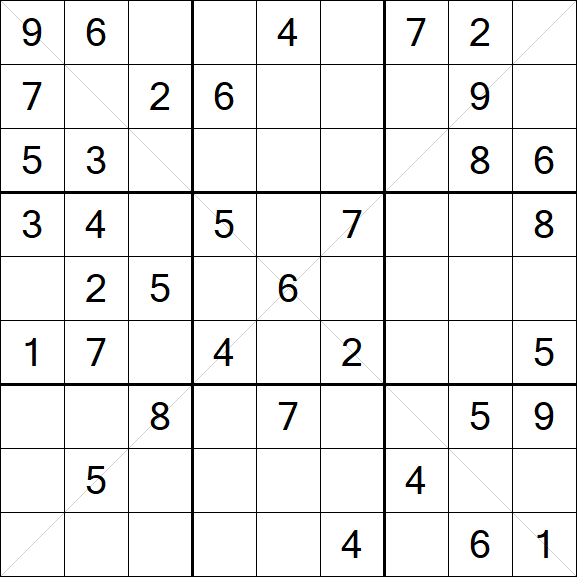 Sudoku X - Medium