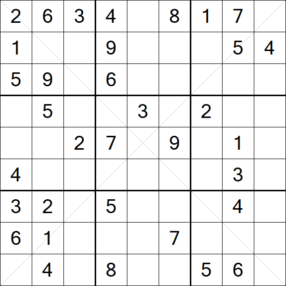 Sudoku X - Medium