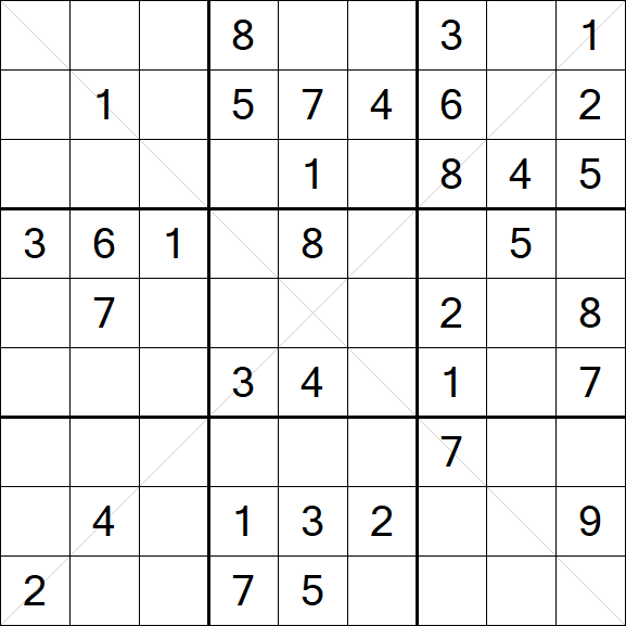 Sudoku X - Medium